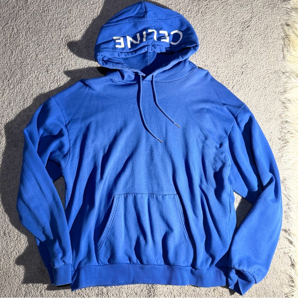 Celine Vibrant Blue Pullover Hoodie